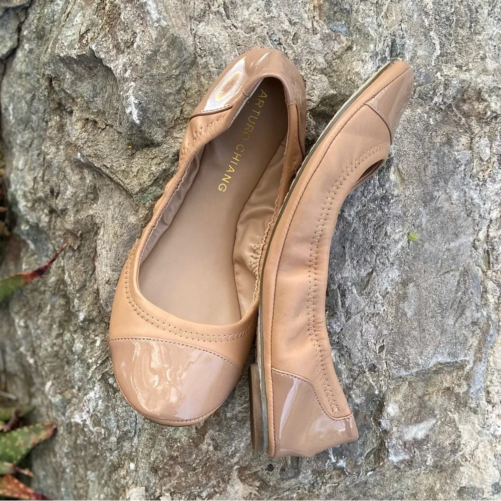 Patent Leather Ballet Flats in Nude💛 Excellent Condition - Picture 7 of 11